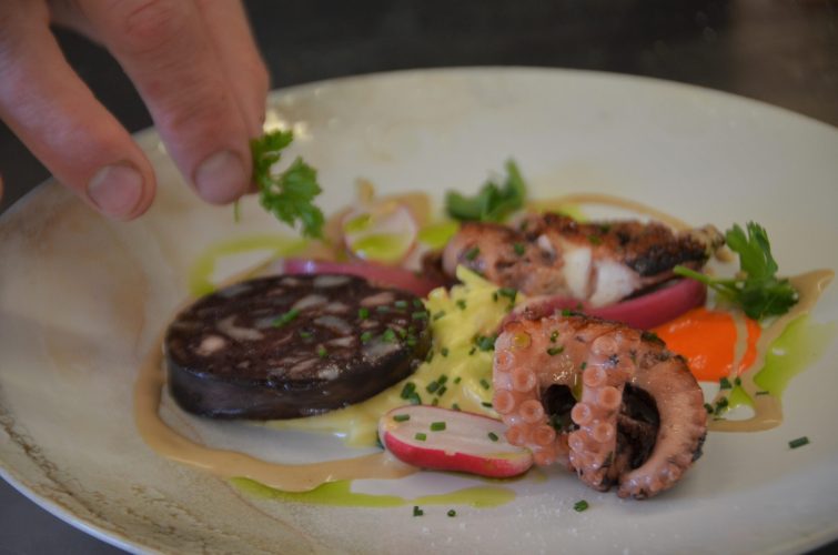 Poulpe au boudin noir